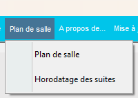 Vue globale du plan de salle interactif avec les tables, murs et éléments de décor.