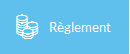 Fenêtre de modification des règlements montrant le transfert d'un montant vers un autre mode de paiement.