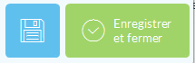 Bas de la fenêtre Article mettant en évidence le bouton Enregistrer et Fermer